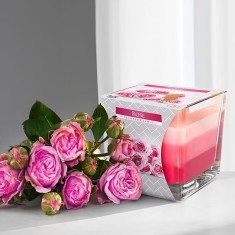 3 Layer Scented Candle - Rose