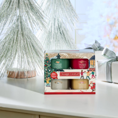 4 Mini Filled Votive Gift Set lifestyle