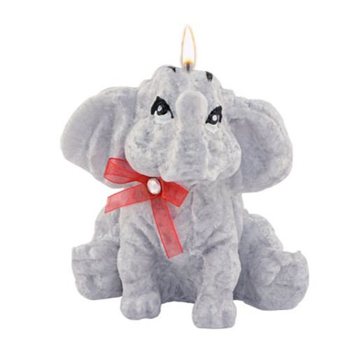 Adpal Stearin Candles Elephant Grey