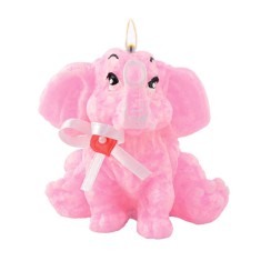 Adpal Stearin Candles Elephant Pink