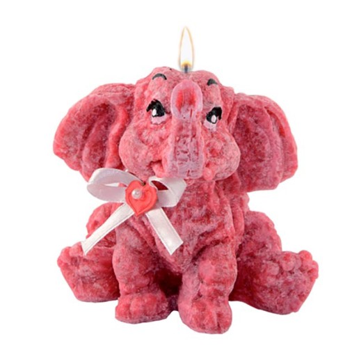 Adpal Stearin Candles Elephant Red