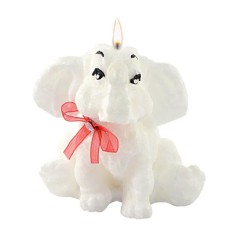Adpal Stearin Candles Elephant White