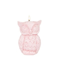 Adpal Stearin Candles Small Owl Pink
