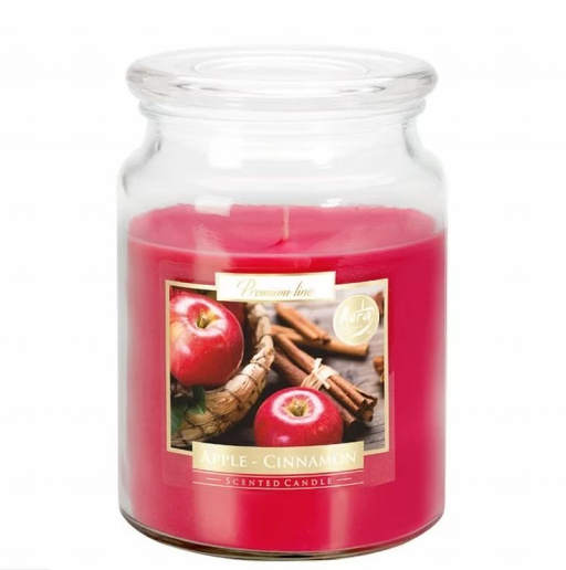 Apple Cinnamon - Scented Candle Large Jar Best Smelling Cheap