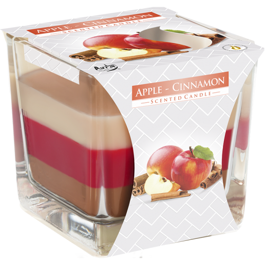 Apple - Cinnamon - Triple Layered Scented Candle