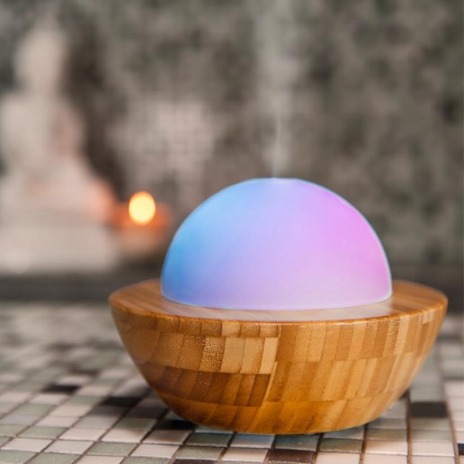 Essential Oil Diffuser Aroma Mist Diffuser - Made by Zen - Skye Bamboo and Glass