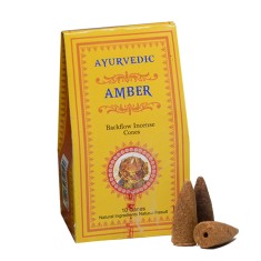 Ayurvedic Backflow Incense Cones - Amber