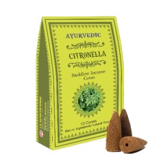 Ayurvedic Backflow Incense Cones - Citronella