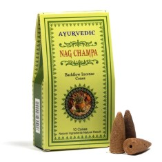 Ayurvedic Backflow Incense Cones - Nag Champa