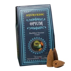 Ayurvedic Backflow Incense Cones - Opium