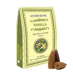 Ayurvedic Backflow Incense Cones - Vanilla