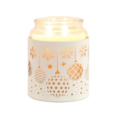 Baubles - 3 in 1 Tealight Wax Melter and Candle Holder White Silhouette