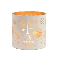 Baubles - 3 in 1 Tealight Wax Melter and Candle Holder White Silhouette