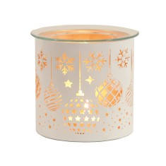 Baubles - 3 in 1 Tealight Wax Melter and Candle Holder White Silhouette