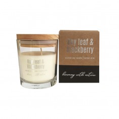 Bay Leaf & Blackberry - Scented Soy Candle  with box