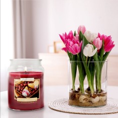 Bispol Large Candles in Jars - Cherry Dream