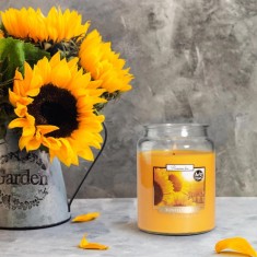 Bispol Large Candles in Jars - Sunflowers