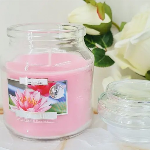 Bispol Small Candles in Jars - Water Lily