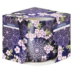 Bispol value scented candles in printed glass - oriental