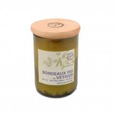 Bordeaux Fig & Vetiver - Eco Green Paddywax Cut Wine Bottle Soy Wax Candle