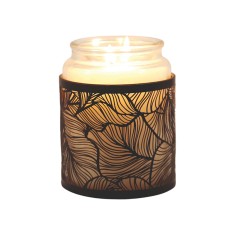 Botanicals - 3 in 1 Tealight Wax Melter and Candle Holder Black & Gold