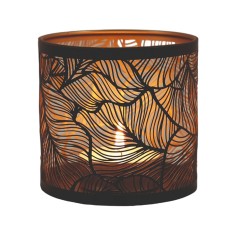 Botanicals - 3 in 1 Tealight Wax Melter and Candle Holder Black & Gold