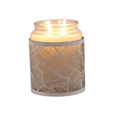 Botanicals - 3 in 1 Tealight Wax Melter and Candle Holder White & Gold