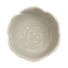 Ceramic Flower Wax Melter Grey new