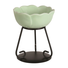 Ceramic Flower Wax Warmer - Green