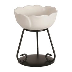 Ceramic Flower Wax Warmer White