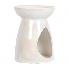 Ceramic Wax Melt Oil Burner - Pearl Teardrop