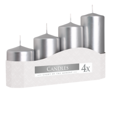 Church Candle Set - Silver