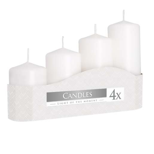 Church Candle Set - White