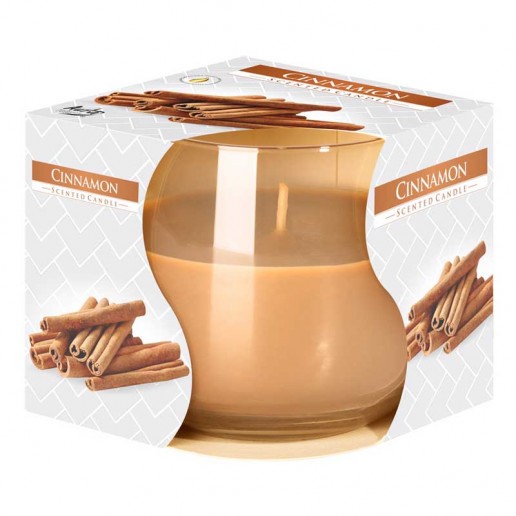 Cinnamon - Scented Candle in Glass Best Smelling Cheap Sale Discounts