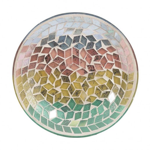 Diamond Tricolour Yankee Candle Jar Plate