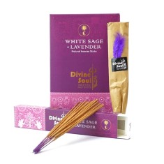Divine Soul Incense Holy Sticks White Sage & Lavender