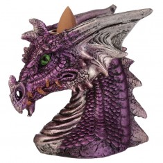 Dragon's Head Backflow Incense Cone Burner Pink