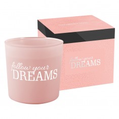 Follow Your Dreams - Scented Candle in Glass with box