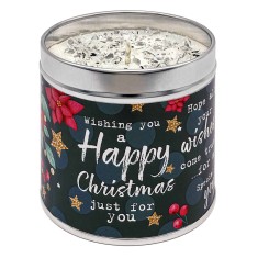 Festive Candle – Happy Christmas