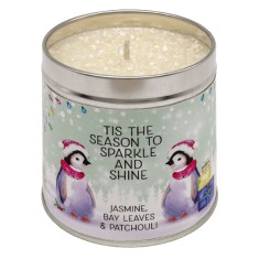 Festive Candle – Tis The Season To Sparkle & Shine