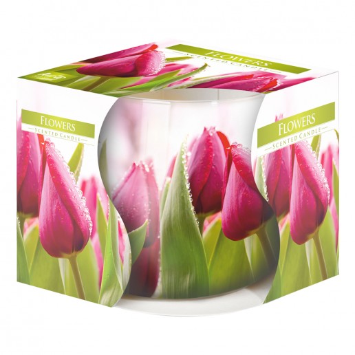 Flowers - Scented Candle in Glass Best Smelling Cheap
