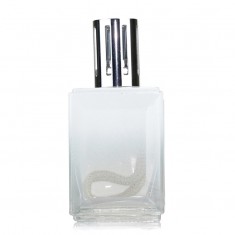Fragrance Lamp Large - Obsidian White-Clear