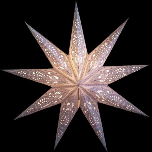 'Ganesh' White - Small Paper Star Light