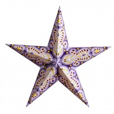 'Ganesha' Purple - Large Paper Star Light