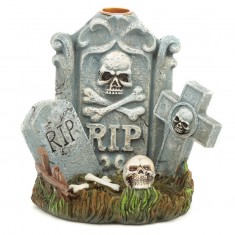 Halloween RIP Tombstone Backflow Incense Cone Burner