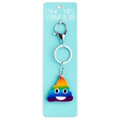 I Saw that Keyring and Thought of You - Rainbow Poop