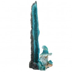 Ice Wizard Vertical Incense Ashcatcher Blue side