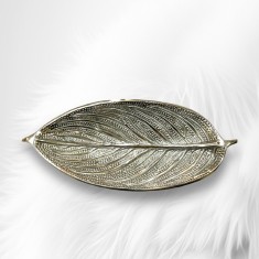 Incense Sticks Holder Leaf Shaped Silver