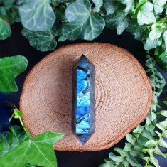 Labradorite Double Point Healing Crystal Wand lifestyle