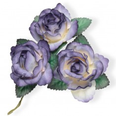 Large Paper Rosebud - Purple linked